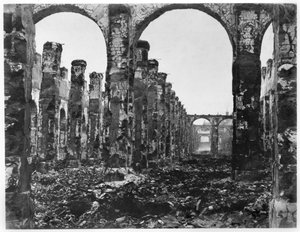1871年のパリのコミューン中のクールデコンプの遺跡
